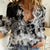 Polynesian Sea Turtle Women Casual Shirt Tribal Black LT6 Female Black - Polynesian Pride