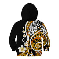 Plumeria Polynesian Kid Hoodie Trending Gold LT6 - Polynesian Pride