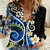 Plumeria Polynesian Women Casual Shirt Trending Blue LT6 Female Blue - Polynesian Pride