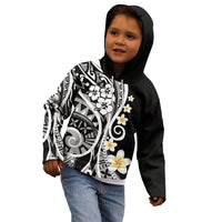Plumeria Polynesian Kid Hoodie Trending Black LT6 - Polynesian Pride