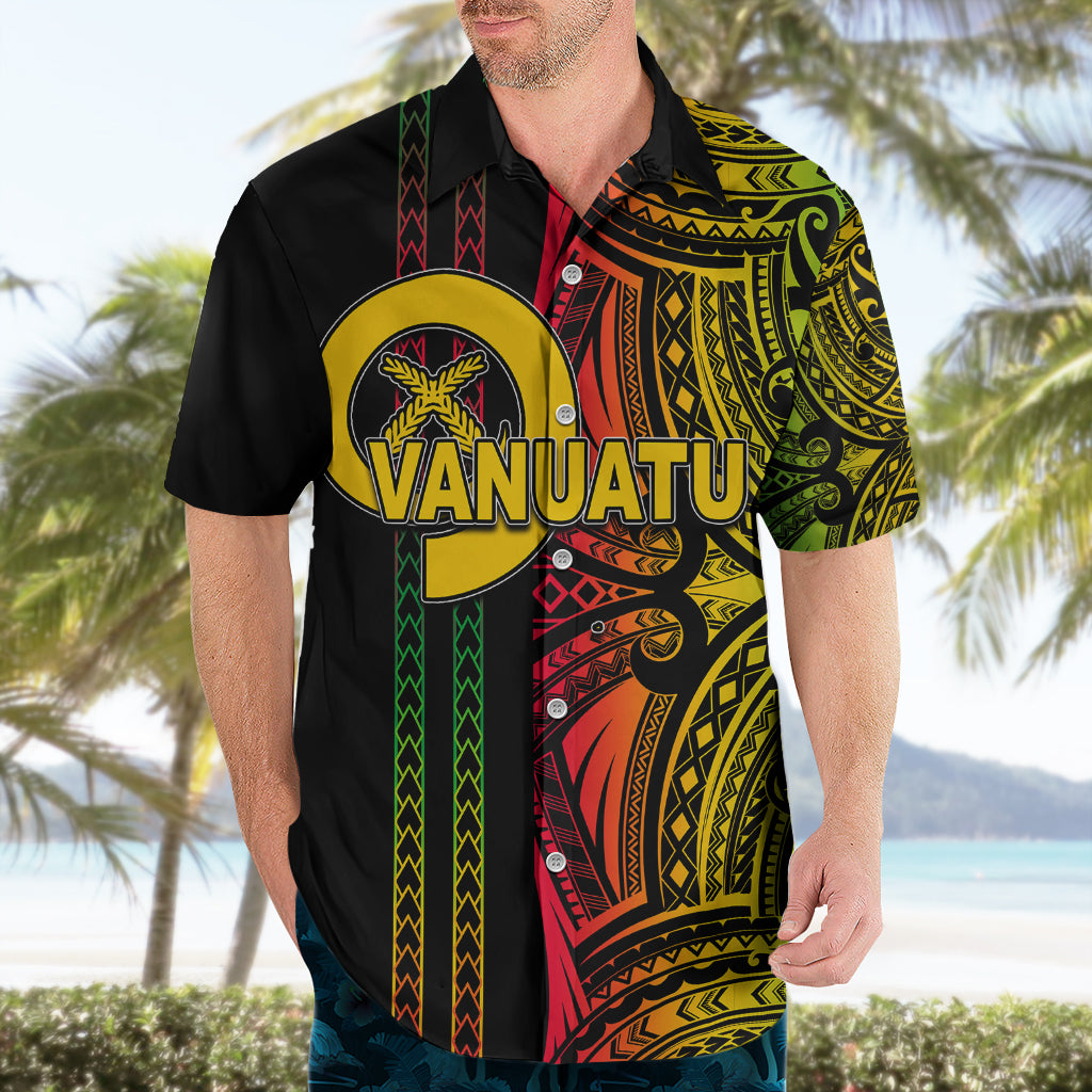 Custom Vanuatu Hawaiian Shirt Polynesian Tribal LT6 - Polynesian Pride