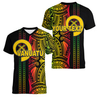 Custom Vanuatu Women V Neck T Shirt Polynesian Tribal LT6 - Polynesian Pride