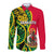 (Custom Personalised) Vanuatu Long Sleeve Button Shirt Polynesian Patterns LT6 Unisex Green - Polynesian Pride