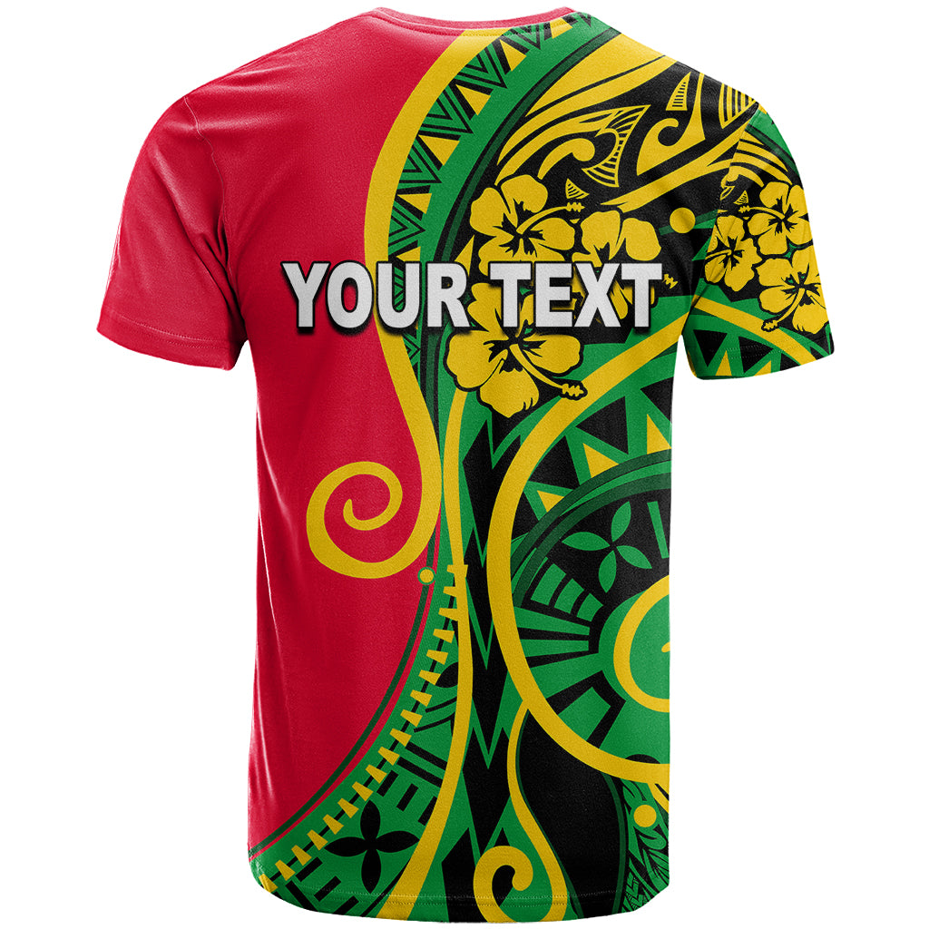 Custom Vanuatu T Shirt Polynesian Patterns LT6 - Polynesian Pride
