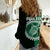 Custom Mitiaro Of Cook Islands Women Casual Shirt Mix Half Black LT6 - Polynesian Pride