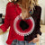 Custom Atiu Of Cook Islands Women Casual Shirt Mix Half Black LT6 Female Red - Polynesian Pride