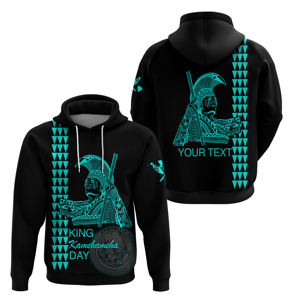 Custom Hawaii Hoodie King Kamehameha Day Green LT6 - Polynesian Pride