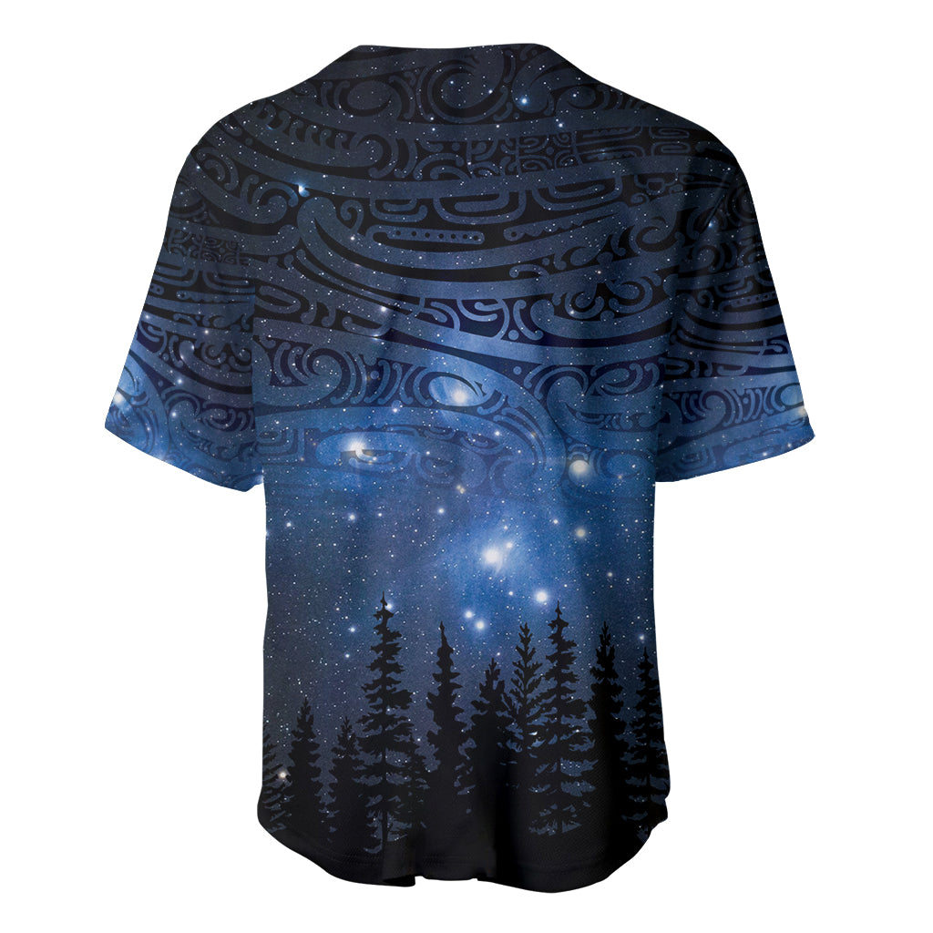 Matariki Te Tau Hou Māori Baseball Jersey New Zealand Starry Sky LT7 - Polynesian Pride
