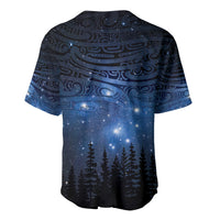 Matariki Te Tau Hou Māori Baseball Jersey New Zealand Starry Sky LT7 - Polynesian Pride