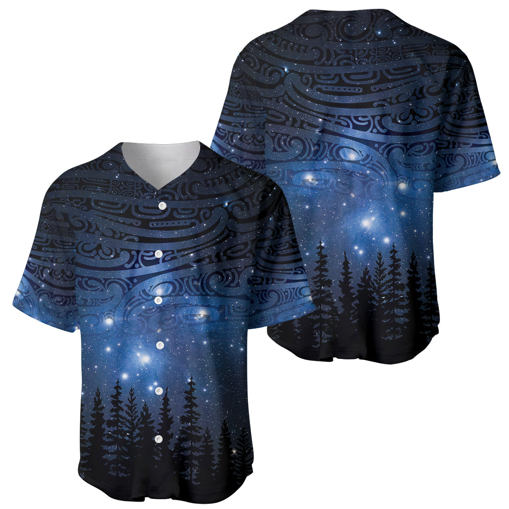 Matariki Te Tau Hou Māori Baseball Jersey New Zealand Starry Sky LT7 - Polynesian Pride