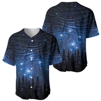 Matariki Te Tau Hou Māori Baseball Jersey New Zealand Starry Sky LT7 - Polynesian Pride