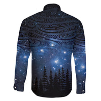 Matariki Te Tau Hou Māori Family Matching Long Sleeve Bodycon Dress and Hawaiian Shirt New Zealand Starry Sky LT7 - Polynesian Pride