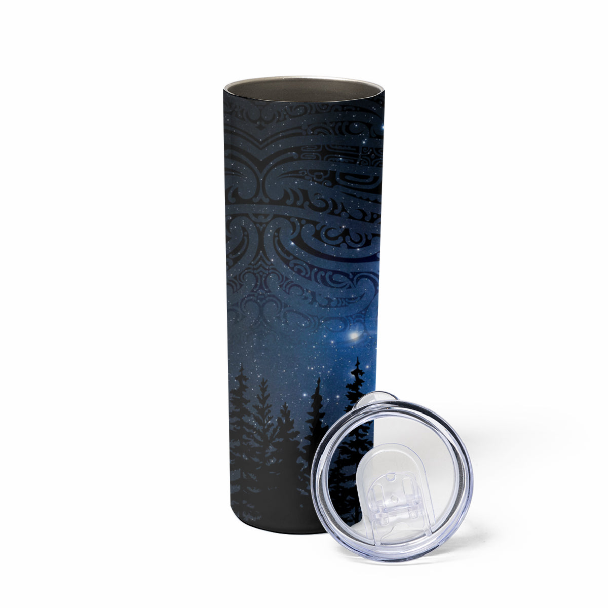 Matariki Te Tau Hou Māori Skinny Tumbler New Zealand Starry Sky LT7 - Polynesian Pride