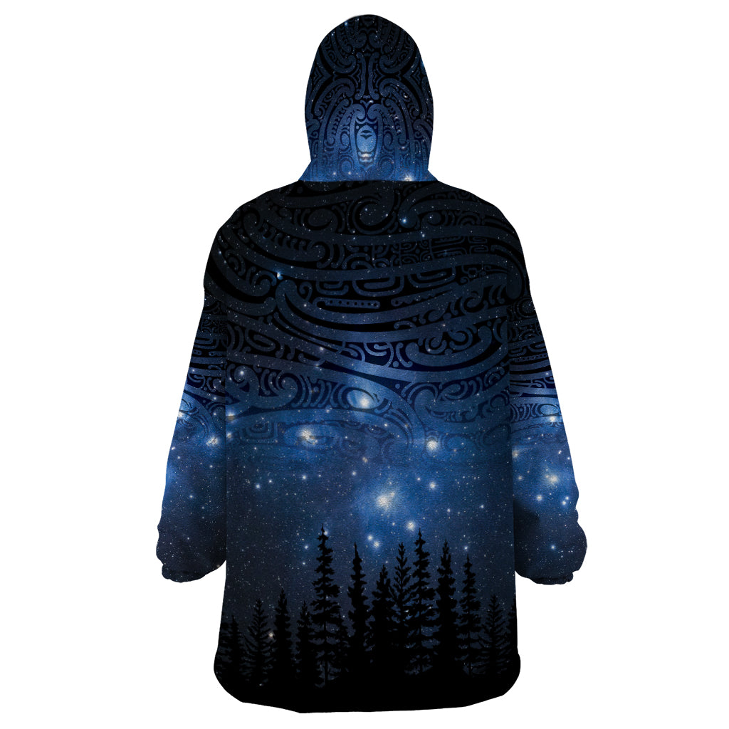 Matariki Te Tau Hou Māori Wearable Blanket Hoodie New Zealand Starry Sky LT7 - Polynesian Pride