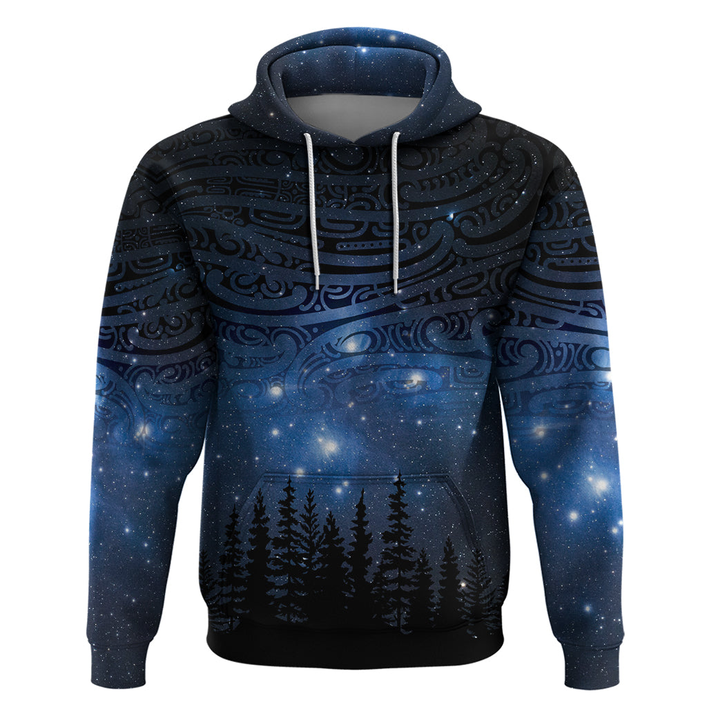 Matariki Te Tau Hou Māori Zip Hoodie New Zealand Starry Sky LT7 Pullover Hoodie Galaxy - Polynesian Pride