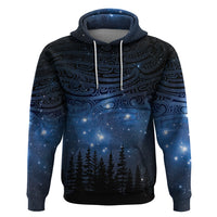 Matariki Te Tau Hou Māori Zip Hoodie New Zealand Starry Sky LT7 Pullover Hoodie Galaxy - Polynesian Pride