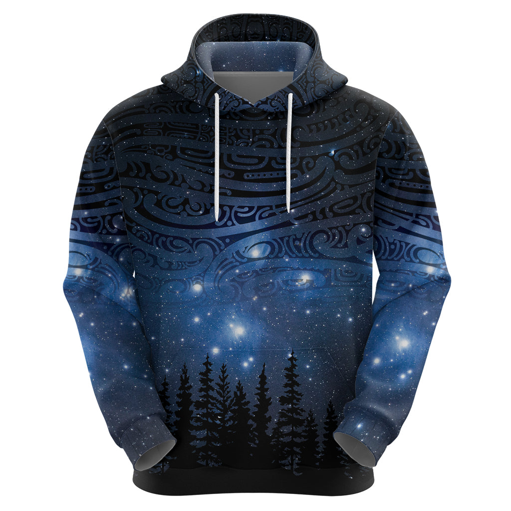 Matariki Te Tau Hou Māori Zip Hoodie New Zealand Starry Sky LT7 - Polynesian Pride