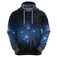 Matariki Te Tau Hou Māori Zip Hoodie New Zealand Starry Sky LT7 - Polynesian Pride