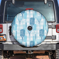 Aloha Hawaii Vintage Kahili Pa'a Lima Spare Tire Cover Palaka Print Oceanic Turquoise