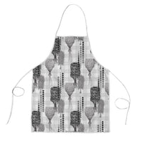 Aloha Hawaii Vintage Kahili Pa'a Lima Apron Palaka Print Hinahina