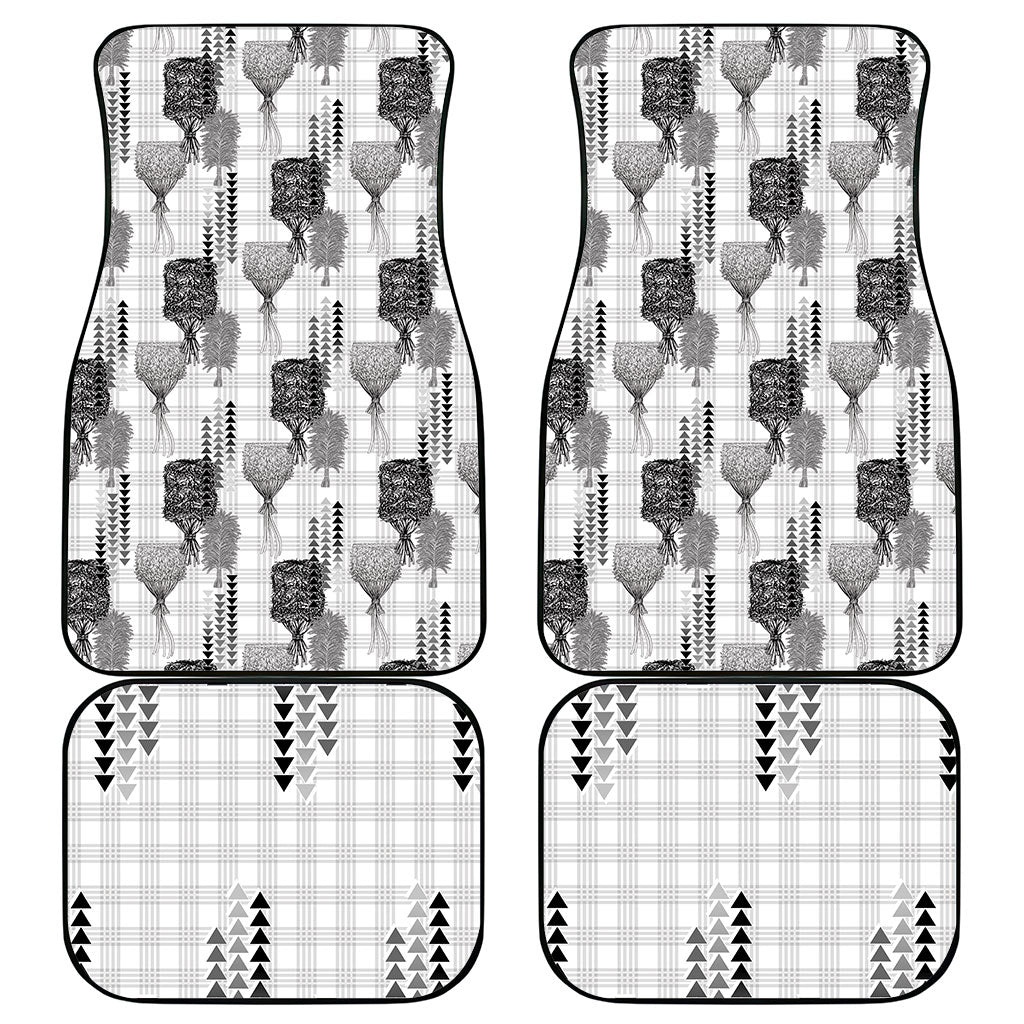 Aloha Hawaii Vintage Kahili Pa'a Lima Car Mats Palaka Print Hinahina
