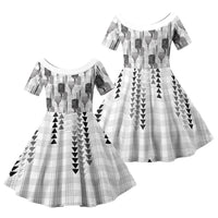 Aloha Hawaii Vintage Kahili Pa'a Lima Family Matching Summer Maxi Dress and Hawaiian Shirt Palaka Print Hinahina