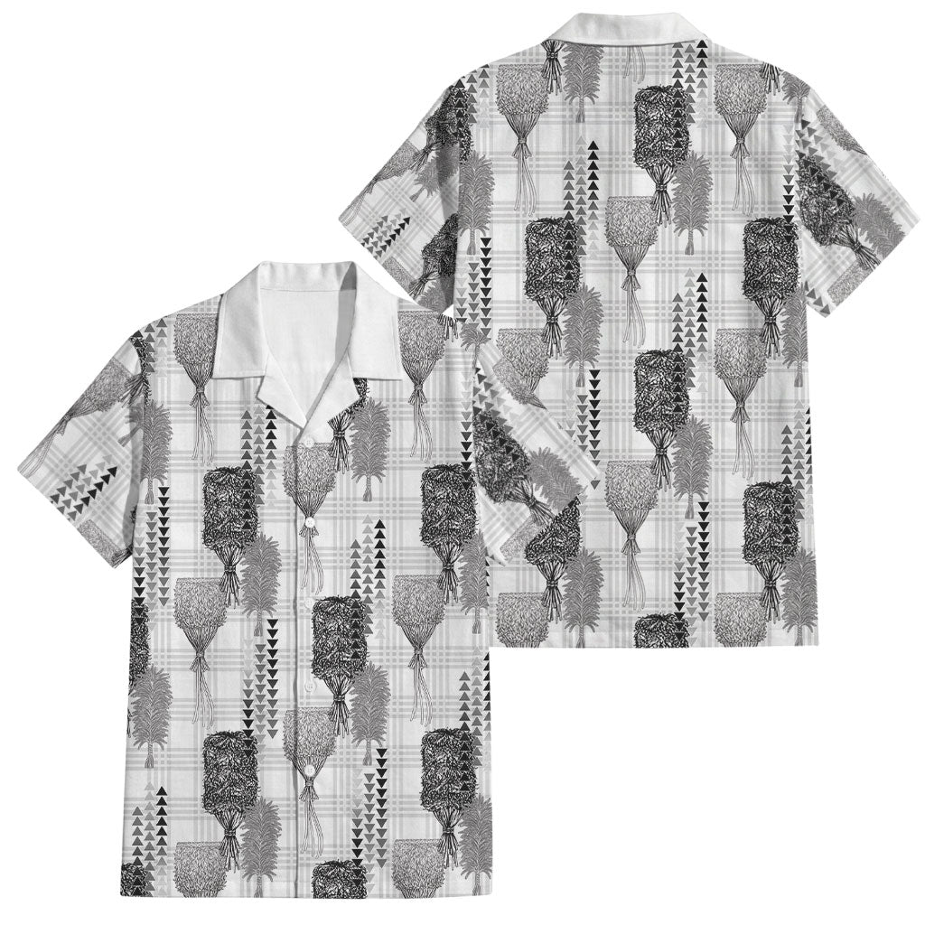 Aloha Hawaii Vintage Kahili Pa'a Lima Family Matching Tank Maxi Dress and Hawaiian Shirt Palaka Print Hinahina