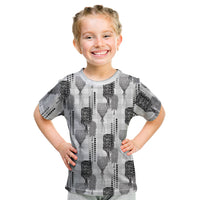 Aloha Hawaii Vintage Kahili Pa'a Lima Kid T Shirt Palaka Print Hinahina
