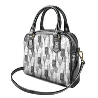 Aloha Hawaii Vintage Kahili Pa'a Lima Shoulder Handbag Palaka Print Hinahina