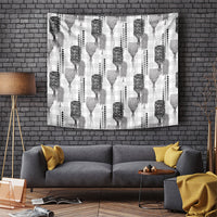 Aloha Hawaii Vintage Kahili Pa'a Lima Tapestry Palaka Print Hinahina
