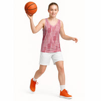 Aloha Hawaii Vintage Kahili Pa'a Lima Basketball Jersey Palaka Print Berry Pink