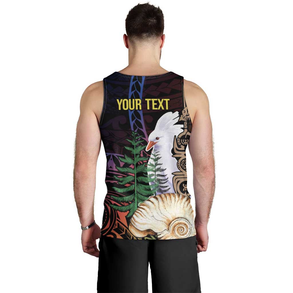 New Caledonia Kanaky Personalized Men Tank Top Kagu Bird Emblem LT7 - Polynesian Pride