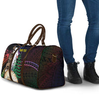 New Caledonia Kanaky Personalized Travel Bag Kagu Bird Emblem - Polynesian Pride