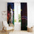 New Caledonia Kanaky Personalized Window Curtain Kagu Bird Emblem - Polynesian Pride