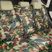 New Zealand Christmas Back Car Seat Cover Romantic Tui Birds on Pohutukawa - Ivory LT7 - Polynesian Pride