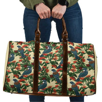 New Zealand Christmas Travel Bag Romantic Tui Birds on Pohutukawa - Ivory LT7 Ivory - Polynesian Pride