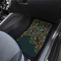 New Zealand Christmas Car Mats Romantic Tui Birds on Pohutukawa - Cobalt LT7 - Polynesian Pride