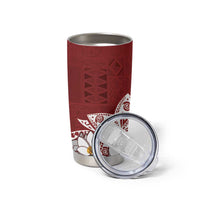 Polynesian Tumbler Cup Tropical Santa - Plumeria Red Vintage LT7 - Polynesian Pride