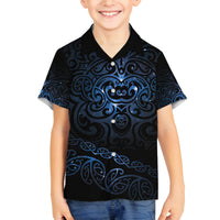 New Zealand Matariki Family Matching Tank Maxi Dress and Hawaiian Shirt Cosmic Style LT7 Son's Shirt Galaxy - Polynesian Pride