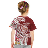 Aloha Hawaii Island Personalized Kid T Shirt Crimson Dreamy Turtle LT7 - Polynesian Pride