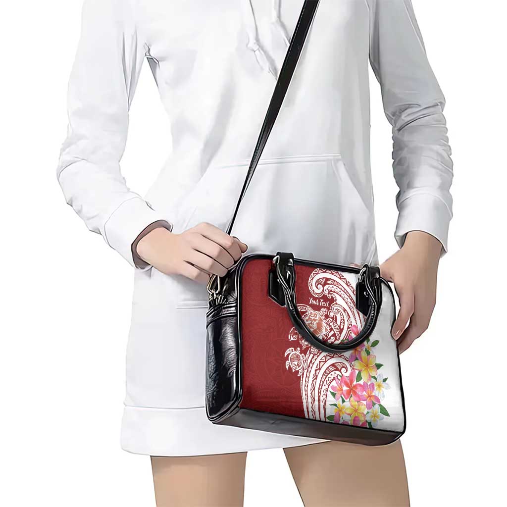 Aloha Hawaii Island Personalized Shoulder Handbag Crimson Dreamy Turtle