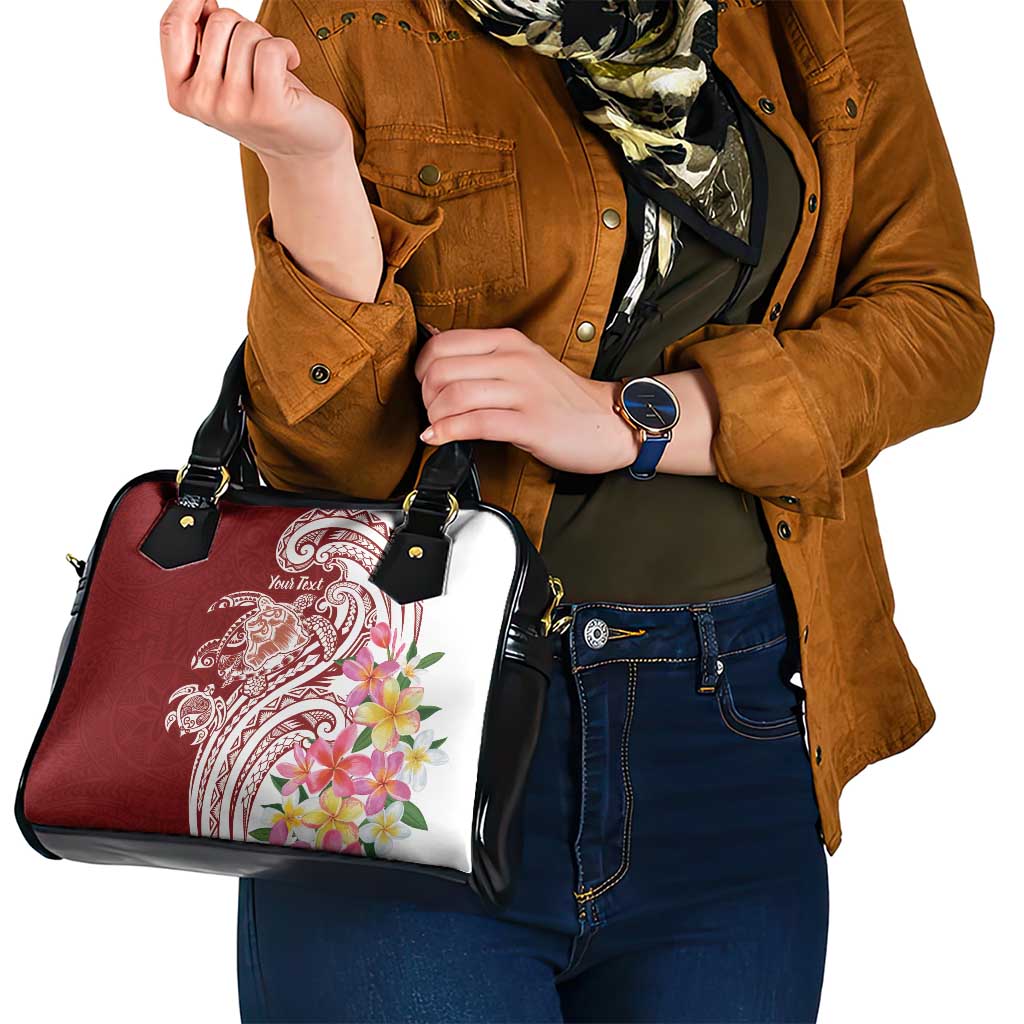Aloha Hawaii Island Personalized Shoulder Handbag Crimson Dreamy Turtle