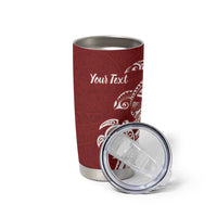 Aloha Hawaii Island Personalized Tumbler Cup Crimson Dreamy Turtle LT7 - Polynesian Pride