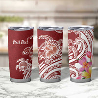 Aloha Hawaii Island Personalized Tumbler Cup Crimson Dreamy Turtle LT7 - Polynesian Pride