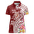 Aloha Hawaii Island Personalized Women Polo Shirt Crimson Dreamy Turtle
