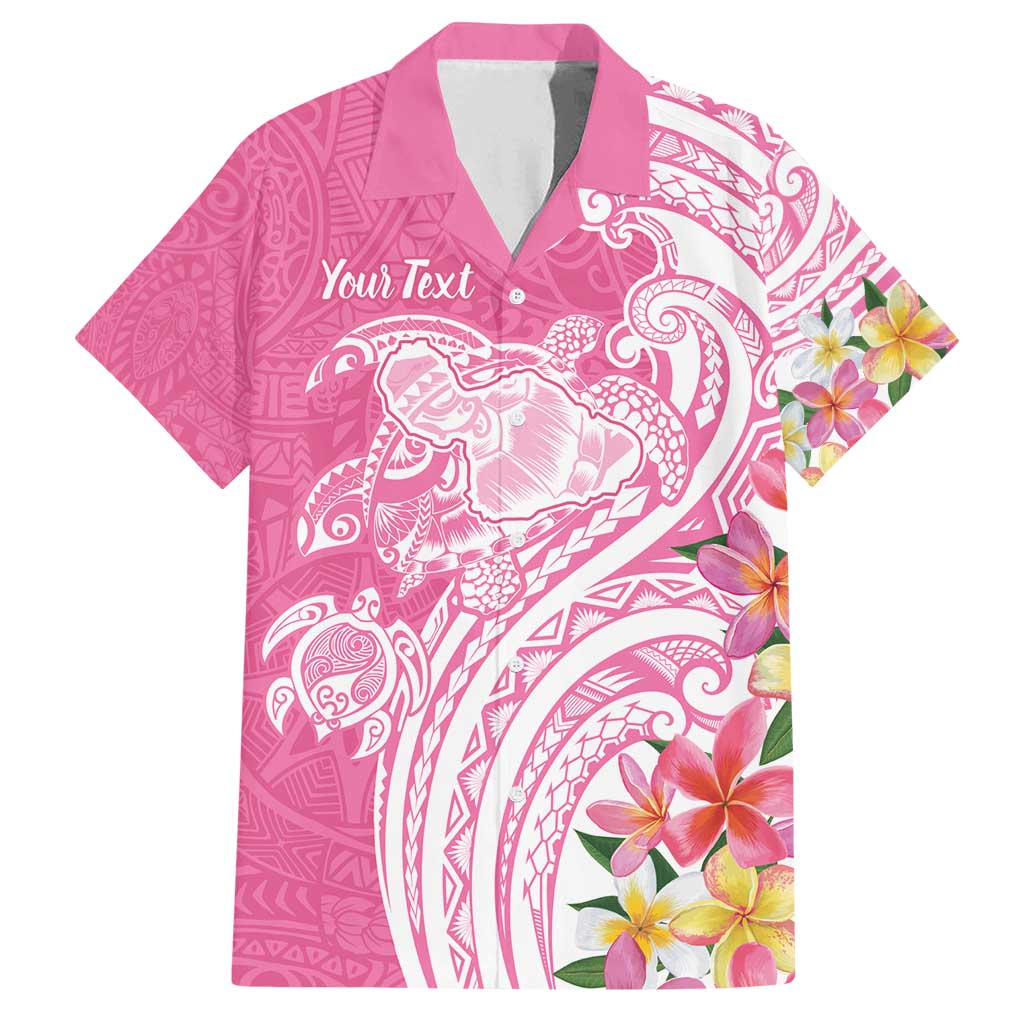 Aloha Maui Island Personalized Family Matching Long Sleeve Bodycon Dress and Hawaiian Shirt Rose Dreamy Turtle LT7 Dad's Shirt - Short Sleeve Rose Pink - Polynesian Pride