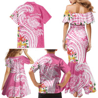 Aloha Maui Island Personalized Family Matching Mermaid Dress and Hawaiian Shirt Rose Dreamy Turtle LT7 - Polynesian Pride