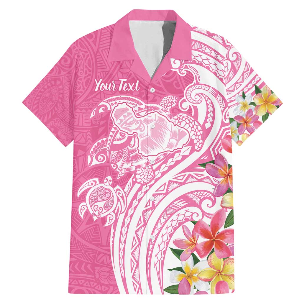 Aloha Maui Island Personalized Family Matching Mermaid Dress and Hawaiian Shirt Rose Dreamy Turtle LT7 Dad's Shirt - Short Sleeve Rose Pink - Polynesian Pride