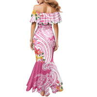 Aloha Maui Island Personalized Family Matching Mermaid Dress and Hawaiian Shirt Rose Dreamy Turtle LT7 - Polynesian Pride
