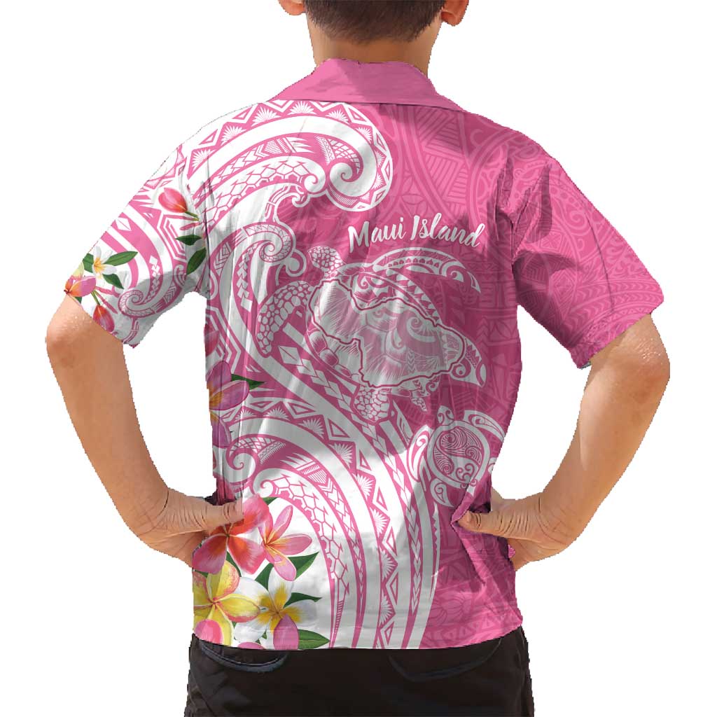 Aloha Maui Island Personalized Family Matching Puletasi and Hawaiian Shirt Rose Dreamy Turtle LT7 - Polynesian Pride